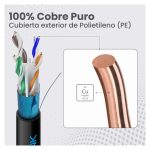 Imagen del cable de red Extralink CAT6 FTP (F/UTP) V2 para exteriores de 50 metros de largo, SKU EX.22523