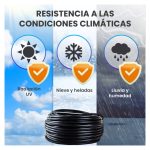 Imagen del cable de red Extralink CAT6 FTP (F/UTP) V2 para exteriores de 50 metros de largo, SKU EX.22523