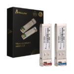 Imagen del módulo transceptor Extralink SFP+ 10G WDM, 1270/1330NM, SM, para distancias de hasta 2KM. SKU: EX.28662