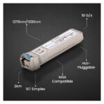 Imagen del módulo transceptor Extralink SFP+ 10G WDM, 1270/1330NM, SM, para distancias de hasta 2KM. SKU: EX.28662