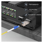 Imagen del módulo transceptor Extralink SFP+ 10G WDM, 1270/1330NM, SM, para distancias de hasta 2KM. SKU: EX.28662