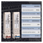Imagen del módulo transceptor Extralink SFP+ 10G WDM, 1270/1330NM, SM, para distancias de hasta 2KM. SKU: EX.28662
