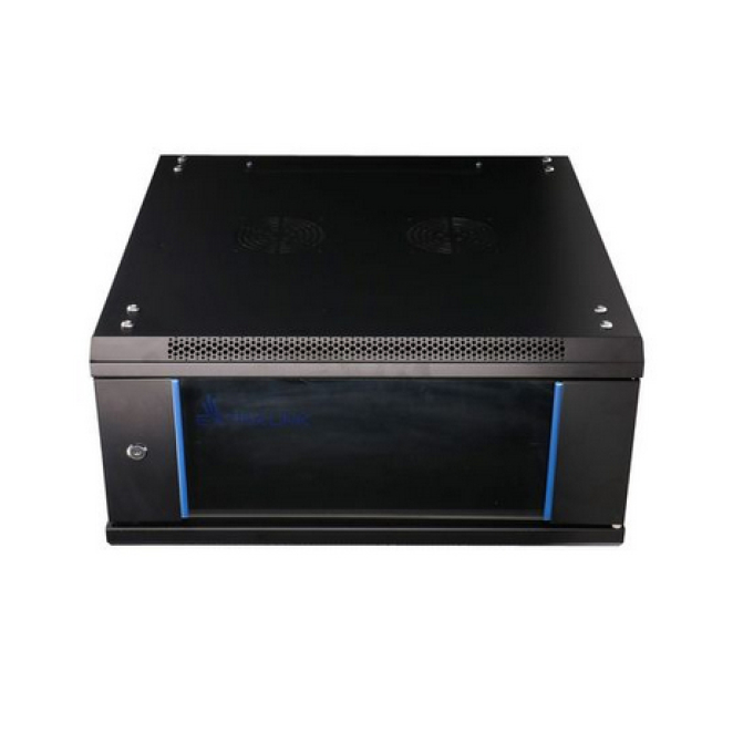 Extralink Armario rackmount 4U 600x600 Negro montaje en la pared 1 Extralink Armario rackmount 4U 600x600 Negro montaje en la pared