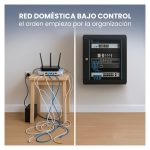 Armario rackmount Extralink de montaje en la pared con dimensiones de 4U 600x600 mm en color negro. SKU EX.2893