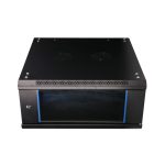 Armario rackmount Extralink de montaje en la pared con dimensiones de 4U 600x600 mm en color negro. SKU EX.2893