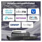 Imagen del módulo SFP Extralink de 1.25Gbps, un set de dos unidades compatibles con LC/UPC, longitud de onda de 850nm y capacidad para 550m, SKU EX.31153