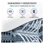 Cable de red Extralink CAT6 UTP para interior, 50 metros, SKU EX.32358