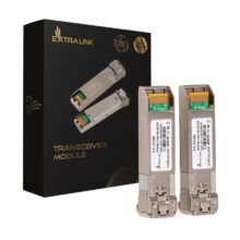 Extralink SFP28 25G 2-Pack Module, 25Gbps, LC/UPC Duplex, 1310nm, 10km, single mode, DOM. SKU EX.33188