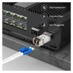 Módulo transceptor Extralink SFP 1.25Gbps, LC/UPC, 850nm, alcance 550m, compatible con HP/Aruba, SKU EX.35931