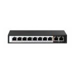 Extralink PoE Switch CERES con 8 puertos 100Mb/s PoE/PoE+, 2 puertos RJ45 Uplink 100Mb/s, 96W de potencia, SKU EX.3906