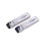 Módulo SFP+ de Extralink 10Gbps, 1270/1330nm, single mode, 20km alcance, conector LC, monitoreo DOM, SKU EX.6211