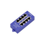 Extralink Gigabit PoE Inyector con 4 puertos, soporte para 1000Mb/s y conectores RJ45. SKU EX.6358.