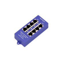 Extralink Gigabit PoE Inyector con 4 puertos, soporte para 1000Mb/s y conectores RJ45. SKU EX.6358.
