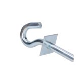 Gancho para soportes colgantes Extralink de 12/350mm, SKU EX.6440. Ideal para soluciones de montaje.