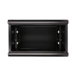 Armario rackmount 6U de Extralink en color negro, dimensiones 600x450mm, montaje en la pared. SKU: EX.7225