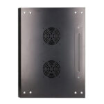 Armario rackmount 6U de Extralink en color negro, dimensiones 600x450mm, montaje en la pared. SKU: EX.7225