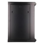 Armario rackmount Extralink 12U, tamaño 600x450 mm, color negro, ideal para montaje en la pared. SKU EX.7263