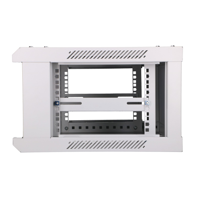 Extralink Armario rackmount 4U 600x450 Gris montaje en la pared 4 Trabajador abriendo Extralink armario rackmount 4U