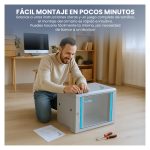 Armario rackmount Extralink 6U 600x600 Gris para montaje en la pared, SKU EX.8567