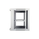 Armario rackmount Extralink de 9U con dimensiones de 600x450 mm en color gris para montaje en la pared. SKU EX.8574
