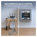 Armario rackmount Extralink de 9U con dimensiones de 600x450 mm en color gris para montaje en la pared. SKU EX.8574