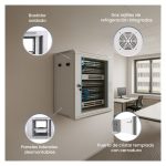 Armario rackmount Extralink de 9U con dimensiones de 600x450 mm en color gris para montaje en la pared. SKU EX.8574