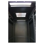 Extralink Armario rackmount de 42U, dimensiones 600x1000 mm, color negro, SKU EX.8611