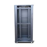 Extralink Armario rackmount de 42U, dimensiones 600x1000 mm, color negro, SKU EX.8611