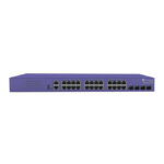 Switch gestionado Extreme Networks ExtremeSwitching X435 con Gigabit Ethernet (10/100/1000), PoE y color violeta, SKU X435-24P-4S