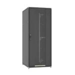 Armario rack de 24 unidades Fibrain, bastidor independiente negro, SKU SRS-24-6/6-S04-B