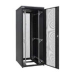 Fibrain SSRS-42-8/10-S04-B, armario rack de 24U, color negro, rack independiente, SKU SSRS-42-8/10-S04-B