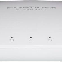 Fortinet FortiAP-441K Indoor Wireless Access Point with 4 radios, supporting Wi-Fi-7 on 2.4/5/6GHz bands, internal antennas, 2x 10G Base-T RJ45, BT/BLE, 1x Type A USB, 1x RS-232 RJ45 Serial Port, SKU FAP-441K-E.