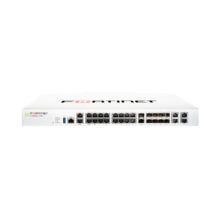 Imagen del Fortinet FortiGate-100F, un firewall con FortiCare Premium y la protección FortiGuard UTP por 36 meses. SKU FG-100F-BDL-950-36