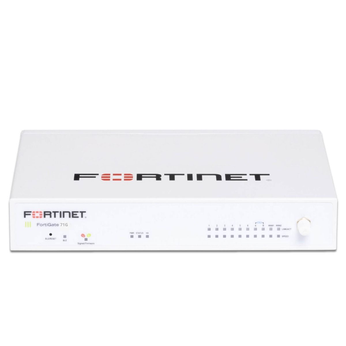 Fortinet FortiGate-71G-PoE con FortiCare Premium y FortiGuard UTP 12 meses Imagen del Fortinet FortiGate-71G-PoE, incluye FortiCare Premium y FortiGuard Unified Threat Protection (UTP) por 12 meses, SKU FG-71G-POE-BDL-950-12