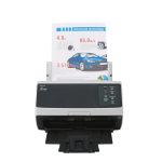Escáner Ricoh FI-8150 con alimentador automático de documentos (ADF) y alimentación manual, resolución de 600 x 600 DPI, para A4 en color negro y gris. SKU PA03810-B101.