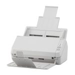 Escáner Ricoh SP-1120N con alimentador automático de documentos (ADF), resolución de 600 x 600 DPI para formato A4 en color gris. SKU: PA03811-B001