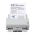 Escáner Ricoh SP-1120N con alimentador automático de documentos (ADF), resolución de 600 x 600 DPI para formato A4 en color gris. SKU: PA03811-B001