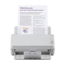 Escáner Ricoh SP-1120N con alimentador automático de documentos (ADF), resolución de 600 x 600 DPI para formato A4 en color gris. SKU: PA03811-B001