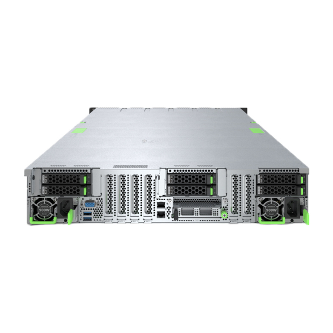 Fujitsu PRIMERGY RX2540 M7 servidor 0 GB Bastidor (2U) Intel® Xeon® Silver 4410Y 2 GHz 32 GB DDR5-SDRAM 900 W 4 Fujitsu PRIMERGY RX2540 M7 vista trasera