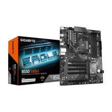 Placa base GIGABYTE B550 EAGLE con soporte para procesadores AMD Ryzen serie 5000, VRM de 10+3+1 fases, 3200MHz DDR4, PCIe 4.0 y PCIe 3.0 M.2, LAN 1GbE y USB 3.2 Gen 2. SKU: B550 EAGLE