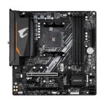 GIGABYTE B550M AORUS ELITE AX Placa base compatible con AMD Ryzen 5000, VRM de 5+3 fases, hasta 4733 MHz DDR4, PCIe 4.0 y 3.0, LAN 1GbE, USB 3.2 Gen 1, y Wi-Fi 6E, SKU B550M AORUS ELITE AX