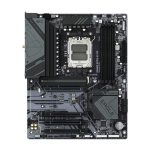 Placa base GIGABYTE B650 EAGLE AX con soporte para AMD Ryzen serie 9000, VRM de 12+2+2 fases, hasta 7600 MHz DDR5 (OC), una ranura PCIe 5.0, dos ranuras PCIe 4.0 M.2, LAN GbE, WiFi 6E y USB 3.2 Gen 2. SKU: B650 EAGLE AX