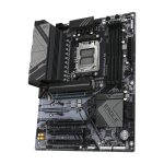 Placa base GIGABYTE B650 EAGLE AX con soporte para AMD Ryzen serie 9000, VRM de 12+2+2 fases, hasta 7600 MHz DDR5 (OC), una ranura PCIe 5.0, dos ranuras PCIe 4.0 M.2, LAN GbE, WiFi 6E y USB 3.2 Gen 2. SKU: B650 EAGLE AX