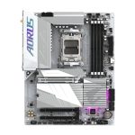 Imagen de la placa base GIGABYTE B650E AORUS ELITE X AX Ice compatible con AMD Ryzen serie 9000, VRM de 12+2+2 fases y hasta 8000 MHz DDR5 OC, SKU: B650E A ELITE X ICE