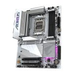 Imagen de la placa base GIGABYTE B650E AORUS ELITE X AX Ice compatible con AMD Ryzen serie 9000, VRM de 12+2+2 fases y hasta 8000 MHz DDR5 OC, SKU: B650E A ELITE X ICE