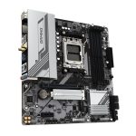 Imagen de la GIGABYTE B650M GAMING PLUS WIFI Placa base compatible con procesadores AMD Ryzen 9000, VRM de 5+2+2 fases, soporte hasta 8000 MHz DDR5, 2xPCIe 4.0 M.2, LAN 2.5GbE, WIFI 6E y USB 3.2 Gen 1. SKU B650M GAMING PLUS WF.