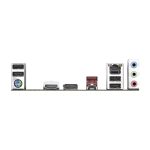 Vista frontal de la placa base GIGABYTE B760 DS3H DDR4 compatible con CPUs Intel Core de 14ª generación, VRM digital de 18+2+1 fases, hasta 5333MHz DDR4, 2 ranuras PCIe 4.0 M.2, LAN GbE y USB 3.2 Gen 2. SKU: B760 DS3H DDR4