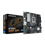 Gigabyte B760M D3HP DDR4 placa base compatible con CPUs Intel Core 14ª generación, VRM digital de 4+1+1 fases, hasta 5333MHz DDR4, 2xPCIe 4.0 M.2, GbE LAN, USB 3.2 Gen1 - SKU B760M D3HP DDR4