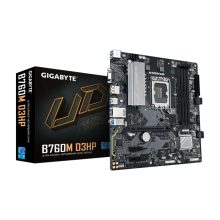 Placa Base GIGABYTE B760M D3HP para procesadores Intel Core 14ª generación con VRM de 4+1+1 fases, hasta 5600 MHz DDR5, 2xPCIe 4.0 M.2, LAN GbE y USB 3.2 Gen 1. SKU: B760M D3HP
