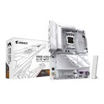 GIGABYTE B850 AORUS ELITE WIFI7 ICE, placa base compatible con procesadores AMD Ryzen Serie 9000, VRM digital de 14+2+2 fases, soporta DDR5 hasta 8200MHz OC, cuenta con 1xPCIe 5.0 y 2xPCIe 4.0 M.2, LAN 2.5, WiFi 7 y USB 3.2 Gen 2x2, SKU B850 A ELITE WF7 ICE